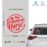 Registered Nurse Life Car Safety Sign